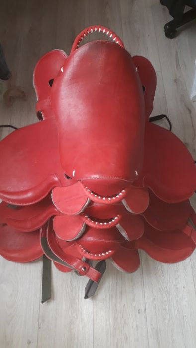 Сідло шкіряне кінне кожаное седло конное для лошади строевое офіцерськ