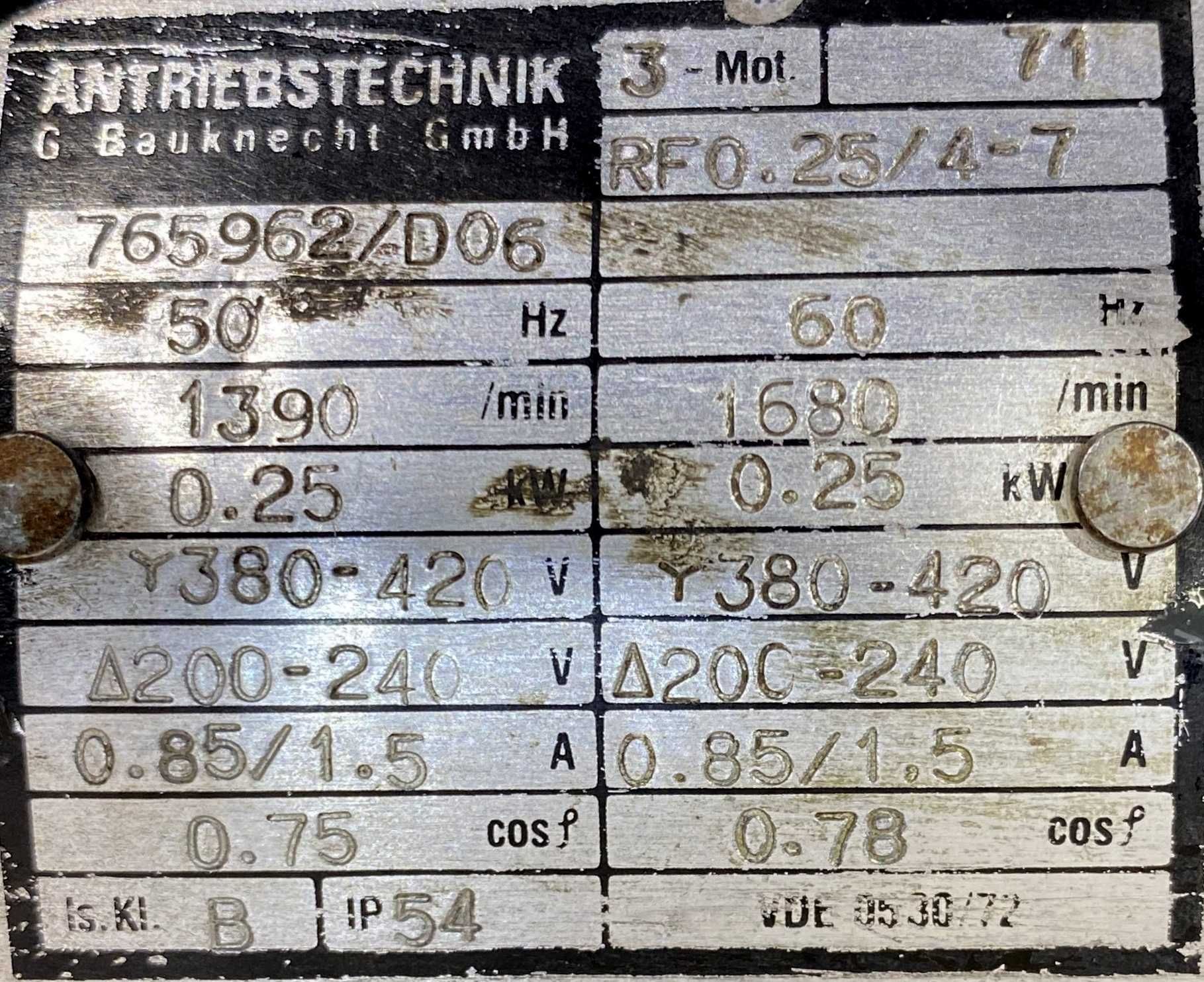 pompa 0,25kW 1390obr. EF-V O E68