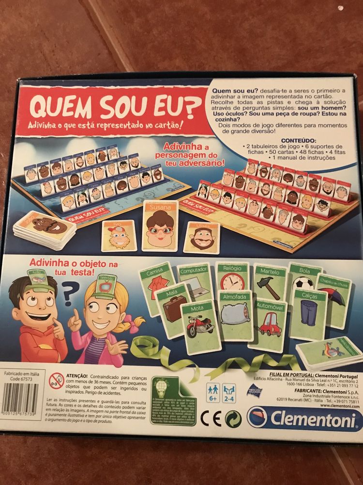 Jogos Quem Sou Eu e Tragabolas