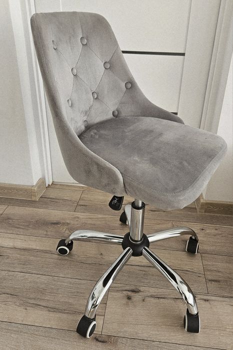 Krzesło obrotowe PARRISH Welur Szary
