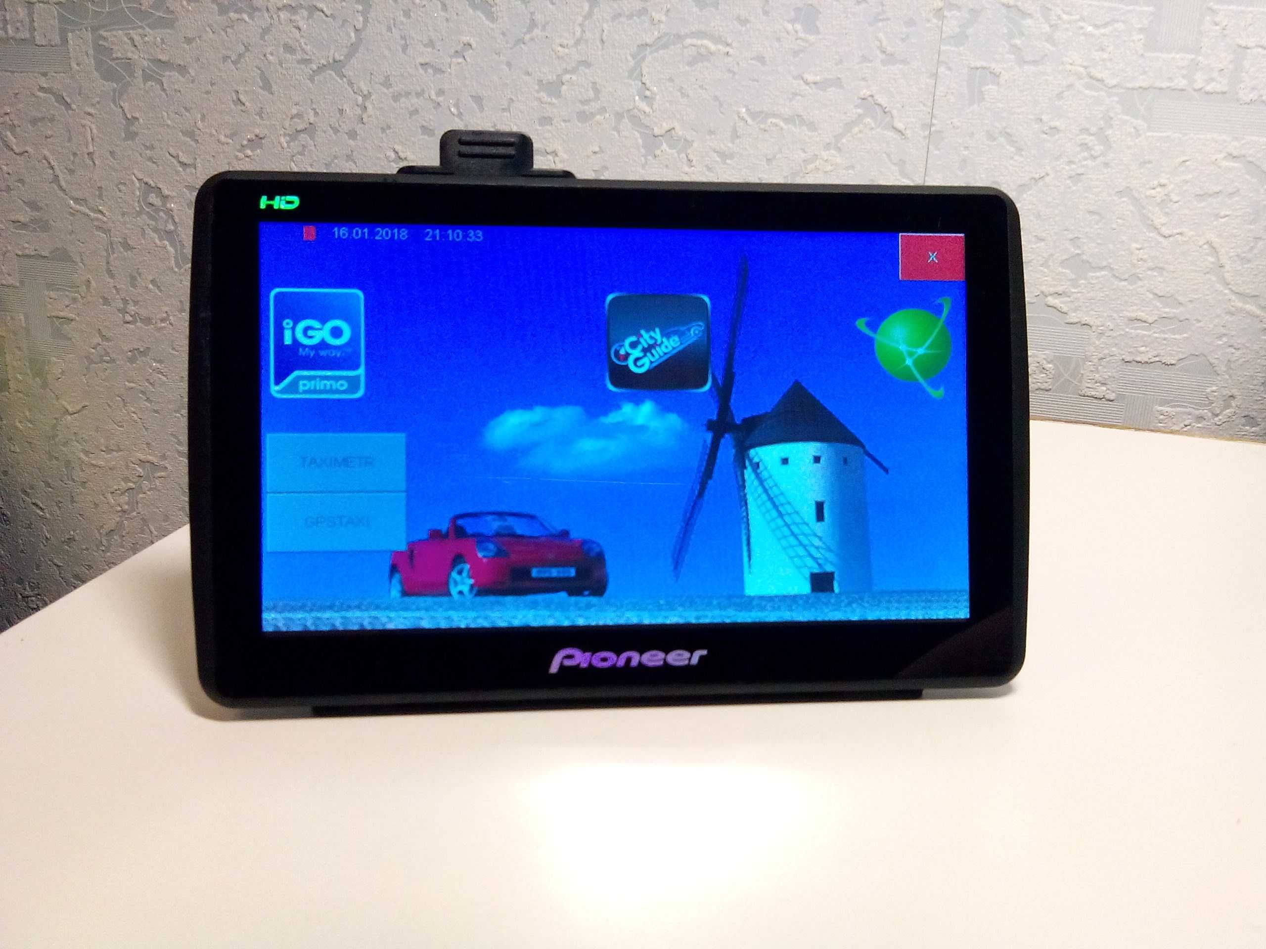 Грузовой TIR Pioneer 7 навигатор +регистратор. IGO Европа. Карты 2025г