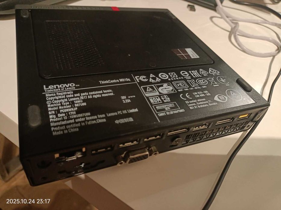 Lenovo ThinkCentre M910q Tiny (Core i5 6500T/RAM 16GB DDR4/SSD 2Tb)