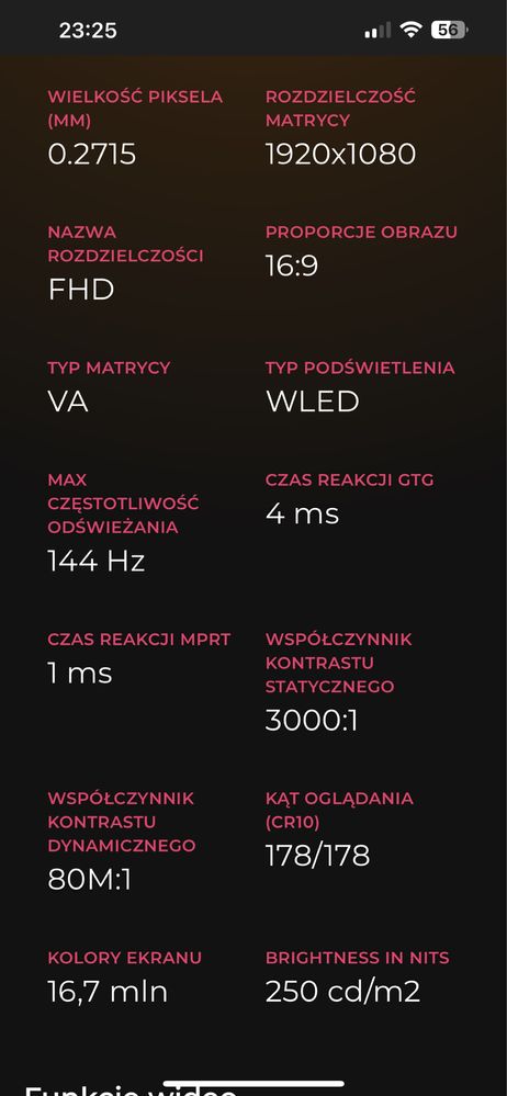Monitor zakrzywiony gamingowy AOC C24G1