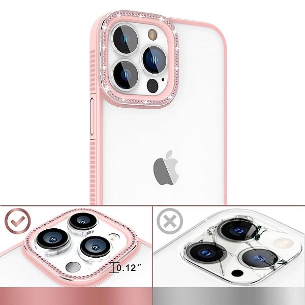 Kingxbar Sparkle Series etui iPhone 13 Pro Max z kryształami obudowa p