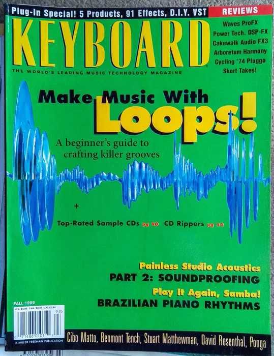 Números antigos da revista Keyboard