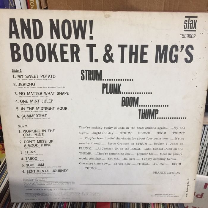 Vinil: Booker T. & The MG’S - And Now - 1966