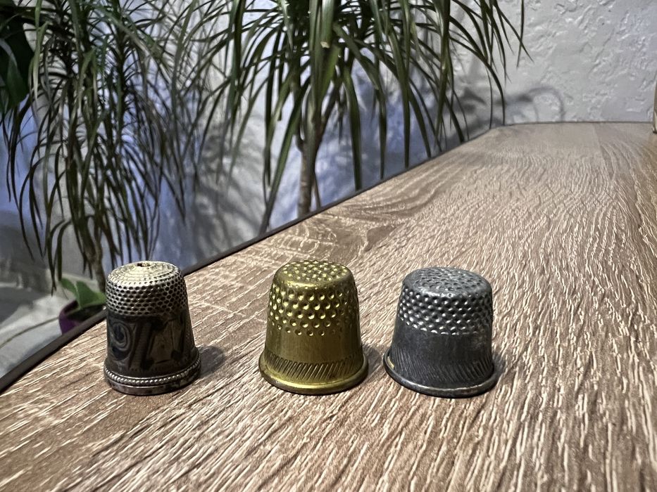 Разные наперстки ссср, серебряный наперсток