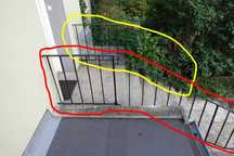 Poręcze Balustrady do schodów jednobiegowych ze spocznikiem stal