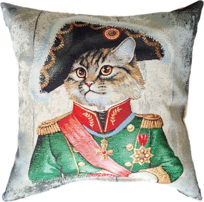 Poszewka gobelinowa ozdobna z kotem 618 Gatto Napoleon