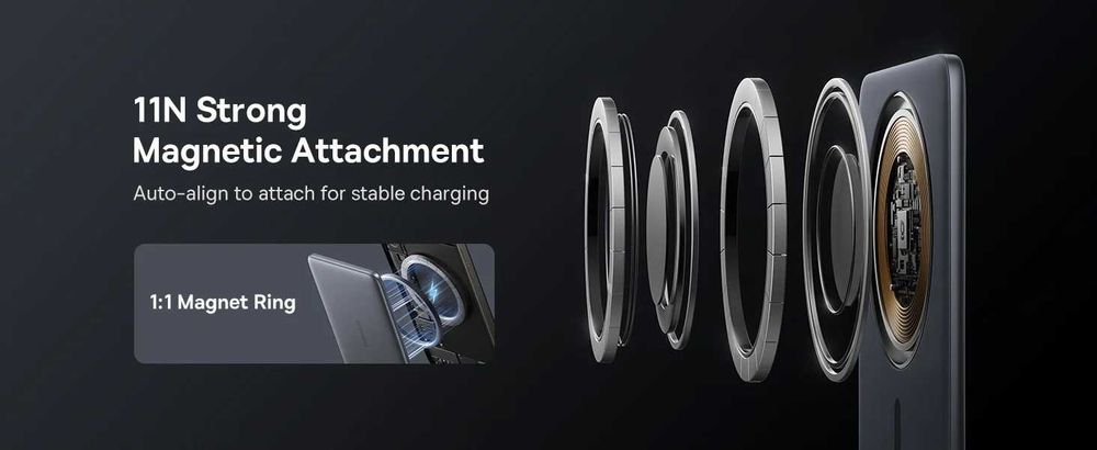 Повербанк Baseus PicoGo Ultra-Slim Magnetic 5000mAh 20w Black