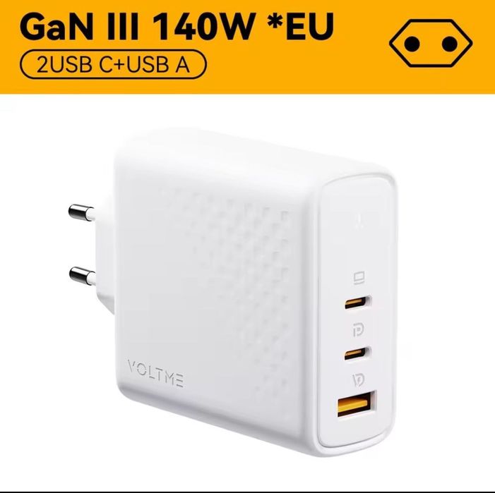Качественное GAN зарядное VOLTME Revo 20W, 140W, кабеля