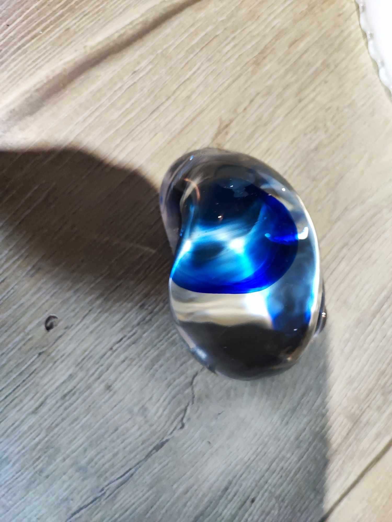 Szklany ślimak,Murano,śliczna figurka,lata 70
