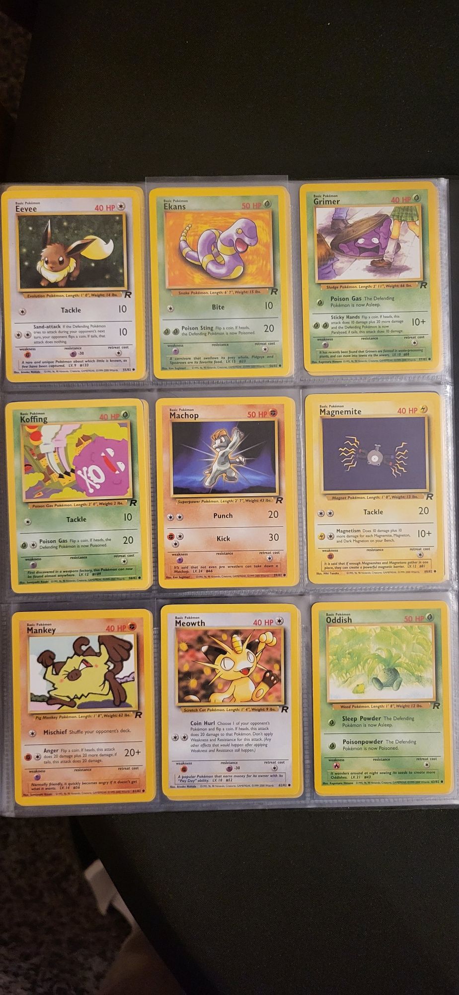 Pokémon master full set Team Rocket English