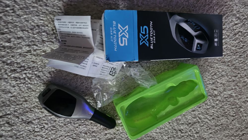 Transmissor FM X5 + bluetooth + leitor USB + leitor de cartão de memór