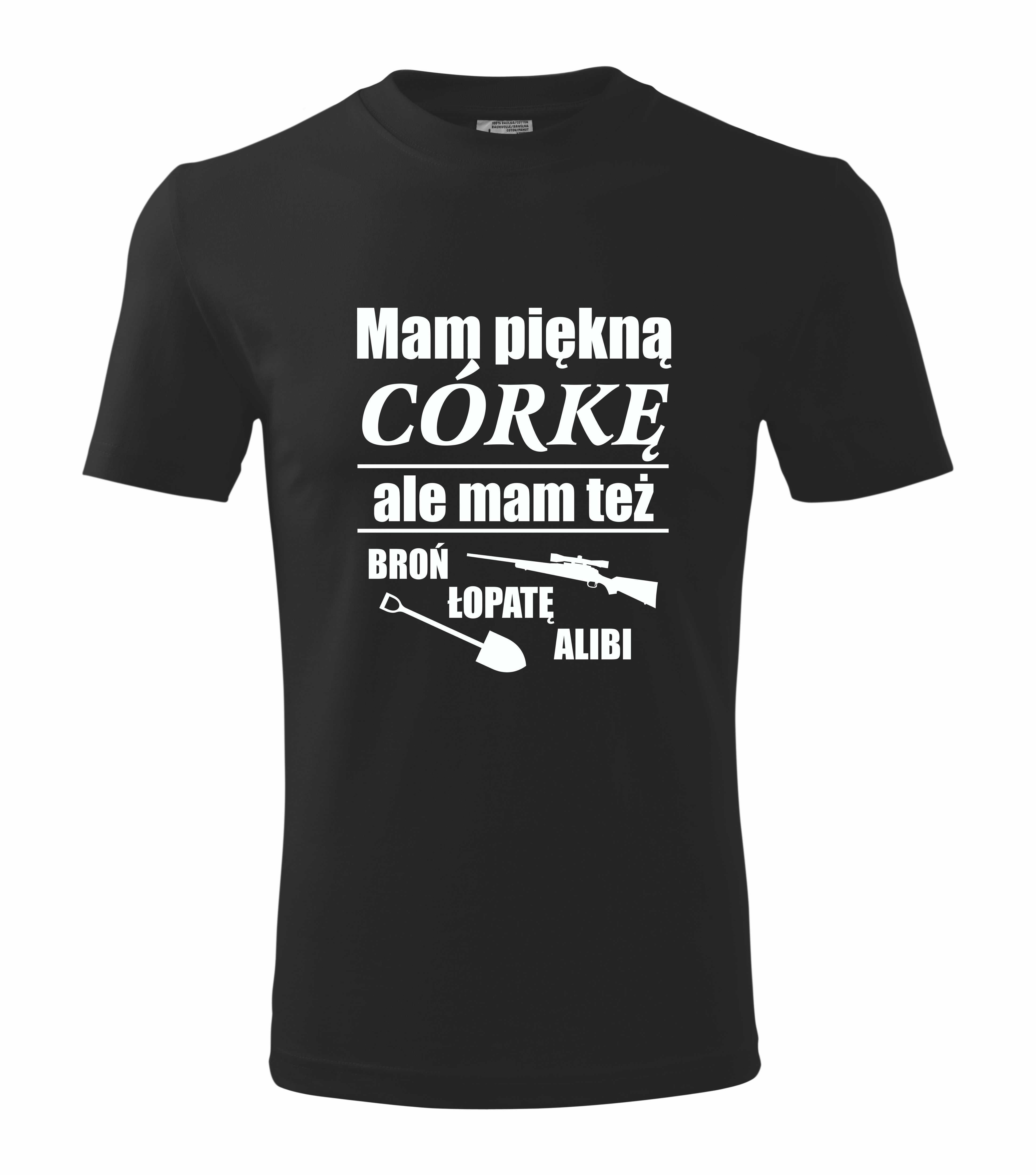 Koszulka z nadrukiem mam piękną córkę