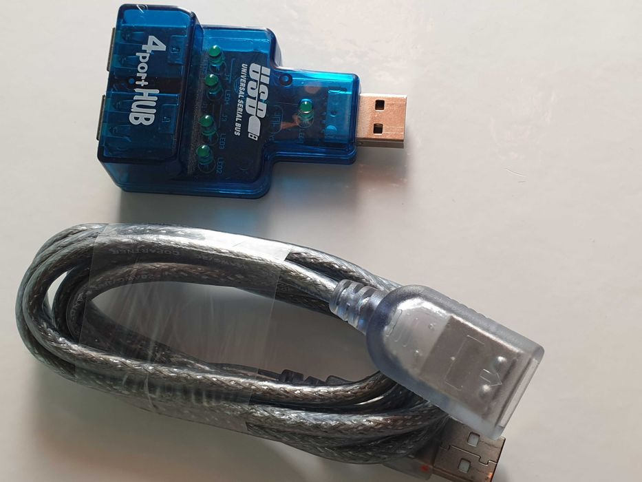 хаб концентратор usb 4 port hub universal serial bus + кабель USB