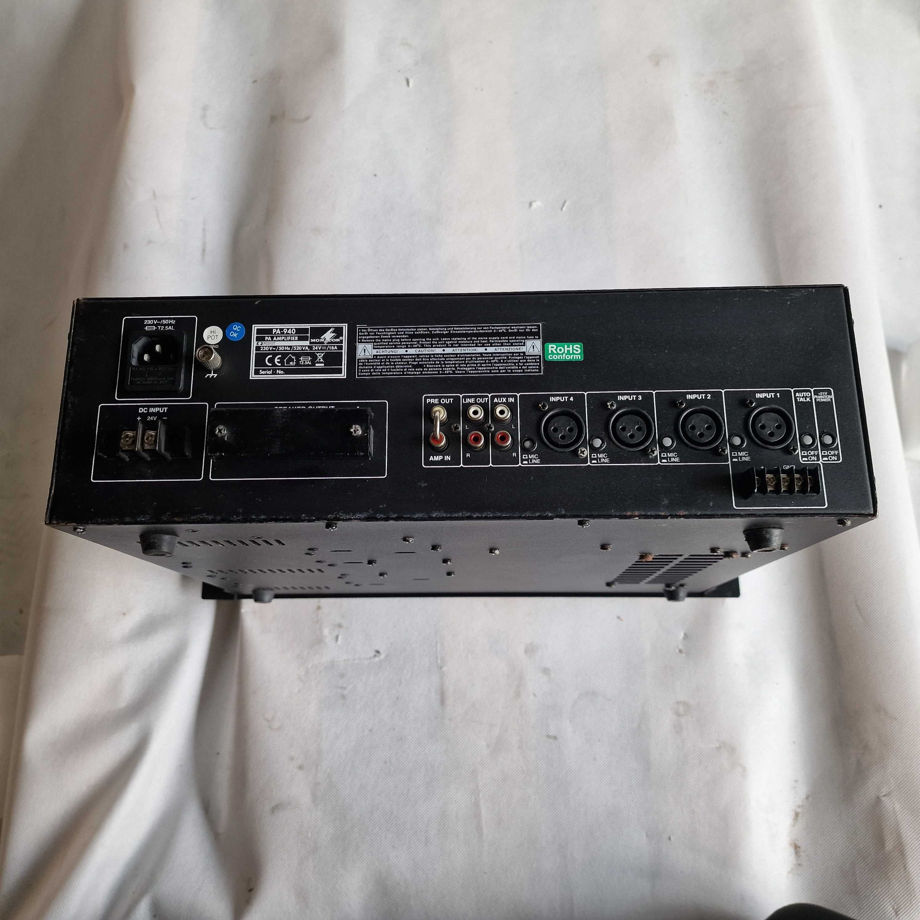 Wzmacniacz Monacor PA-900 ELA RMS 120 W