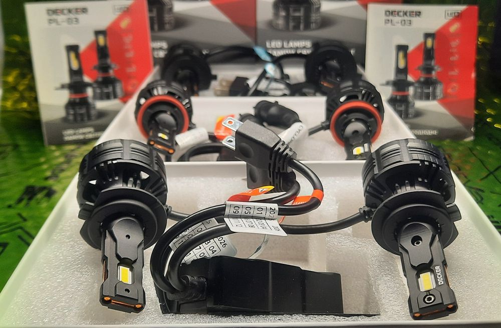 Лед лампа  Decker PL 03 H11/H7/Н4/Hb3/hb4) 5000K 12000Lм 65W
