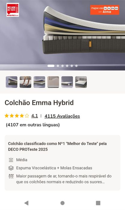 Colchão Emma Hybrid+ [Novo]