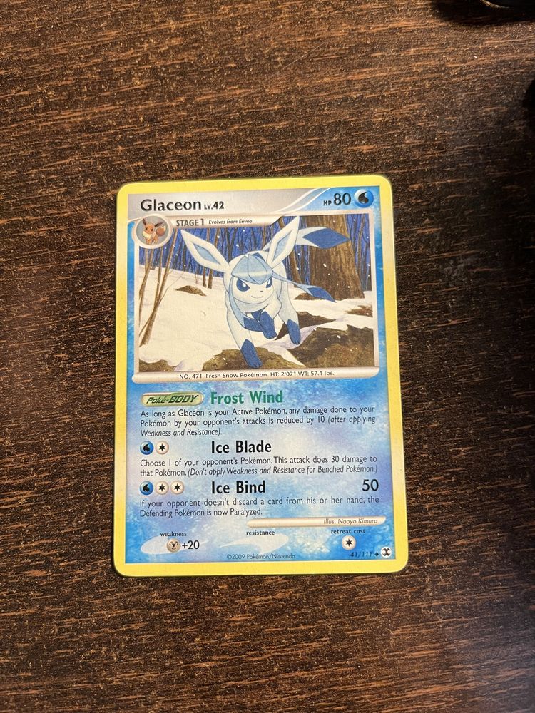 Karty pokemon oryginalne starsze Glaceon Rising Rivals