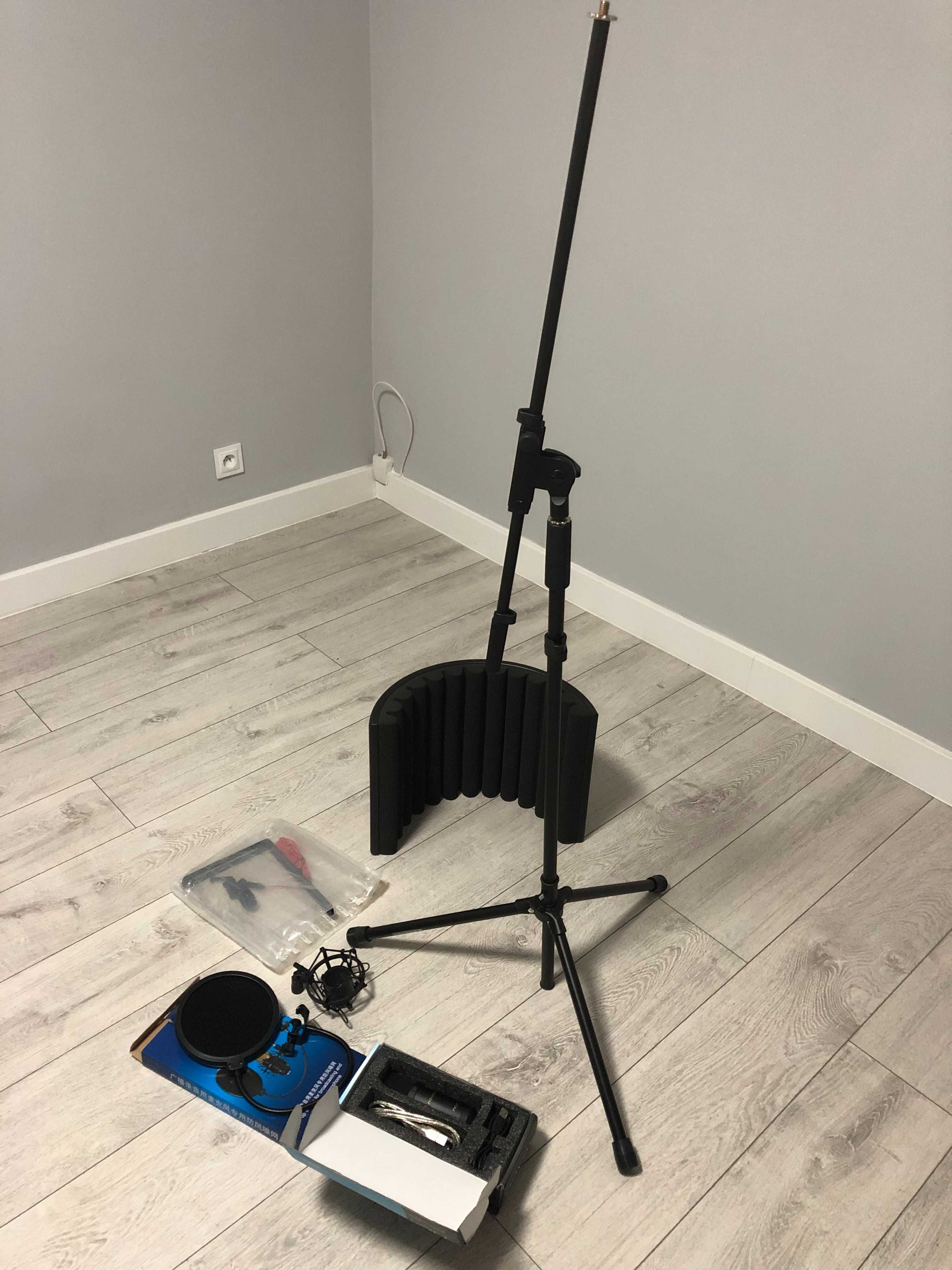 Zestaw mikrofon Novox nc1 usb / kabina akustyczna se / statyw NOWE