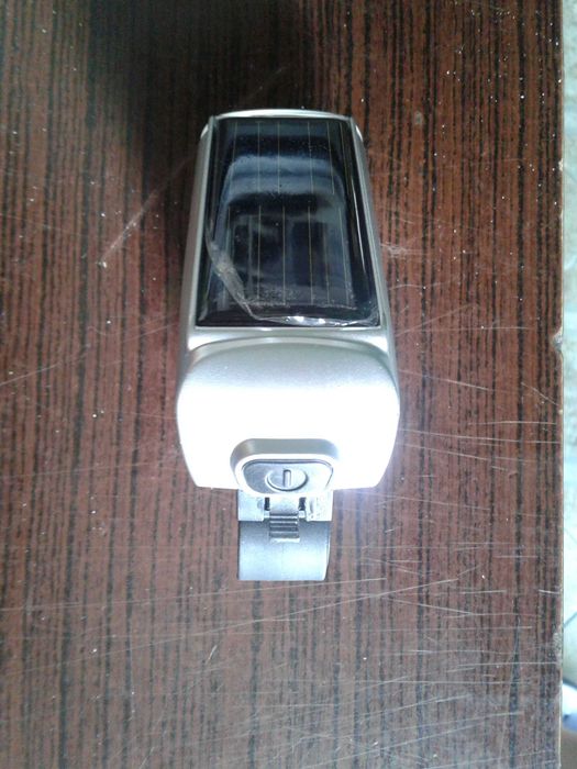 Lâmpada solar para bicicleta, NOVA!