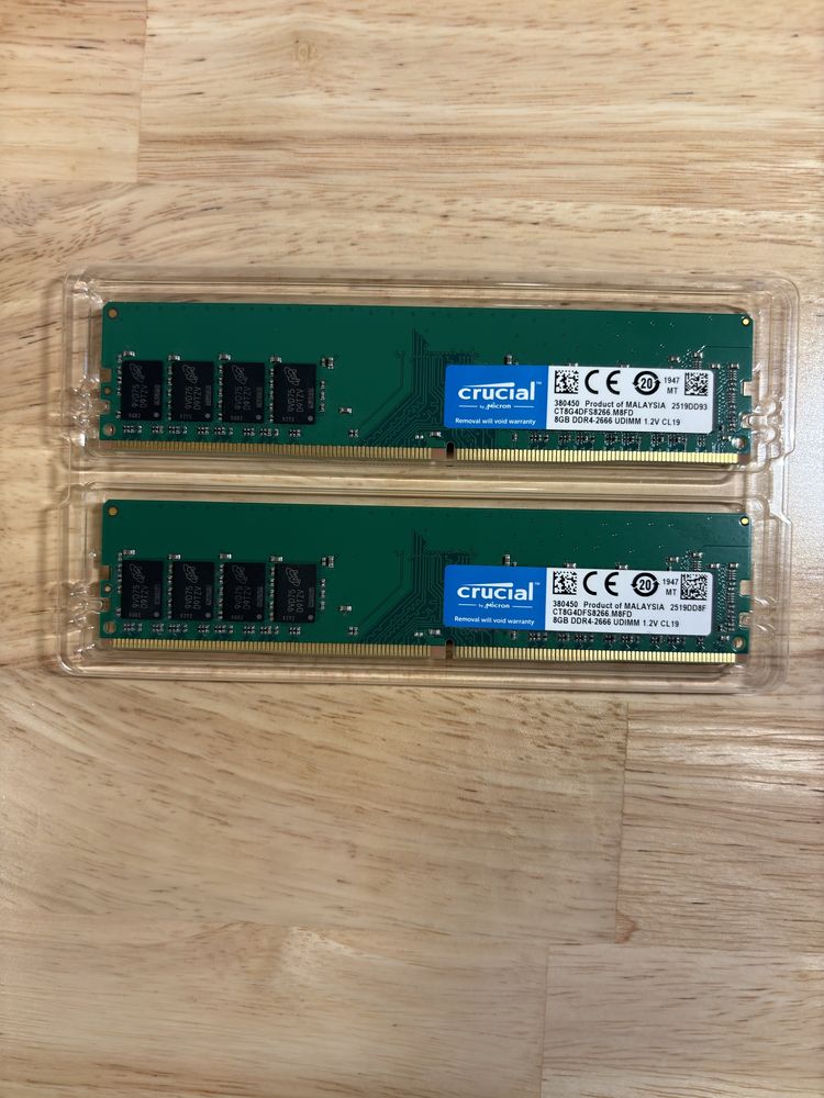 Crucial 16GB (2x8GB) DDR4 2666MHz CL19 Pamięć RAM