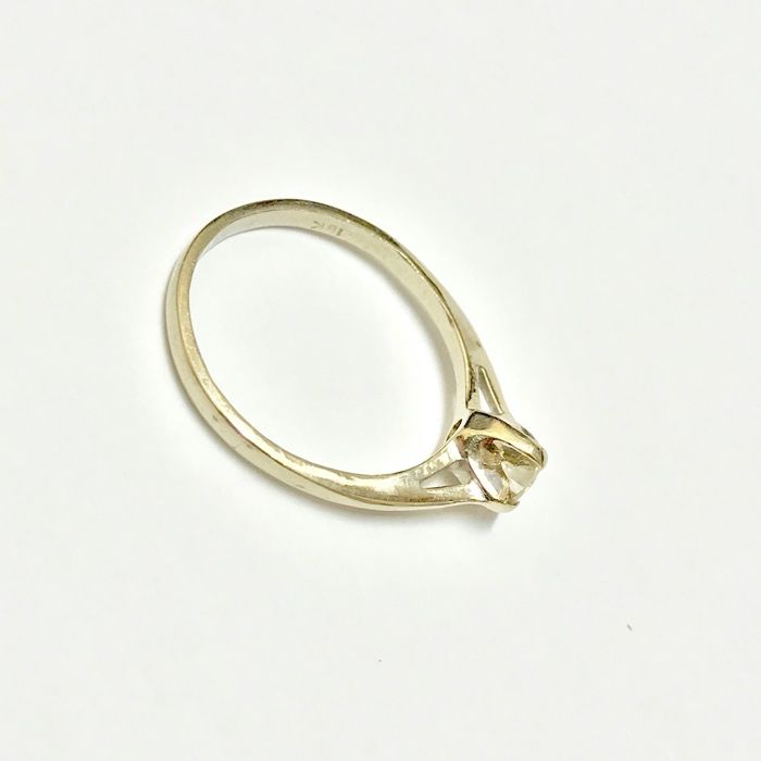 Złoty PIERŚCIONEK 14K BRYLANT 0.34ct inwestycja!