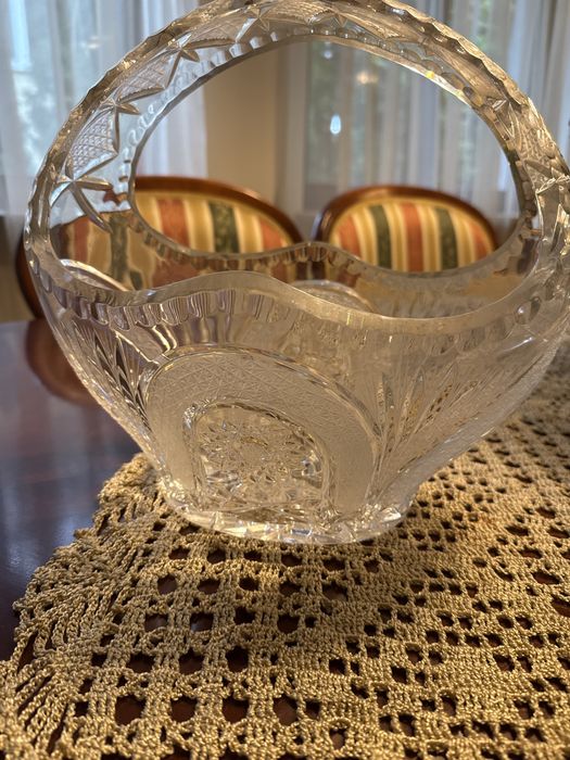 Krysztalowy kosz na owoce