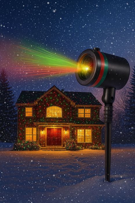 Projektor Świąteczny Laserowy LED | Darmowa Wysyłka | Ostatnie Sztuki!
