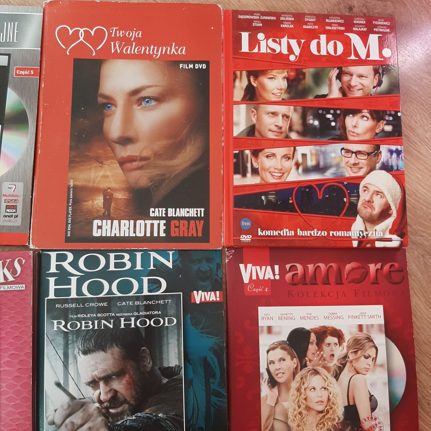 DVD, VCD zestaw filmów - Listy do M., Seks w wielkim mieście, Robin Ho