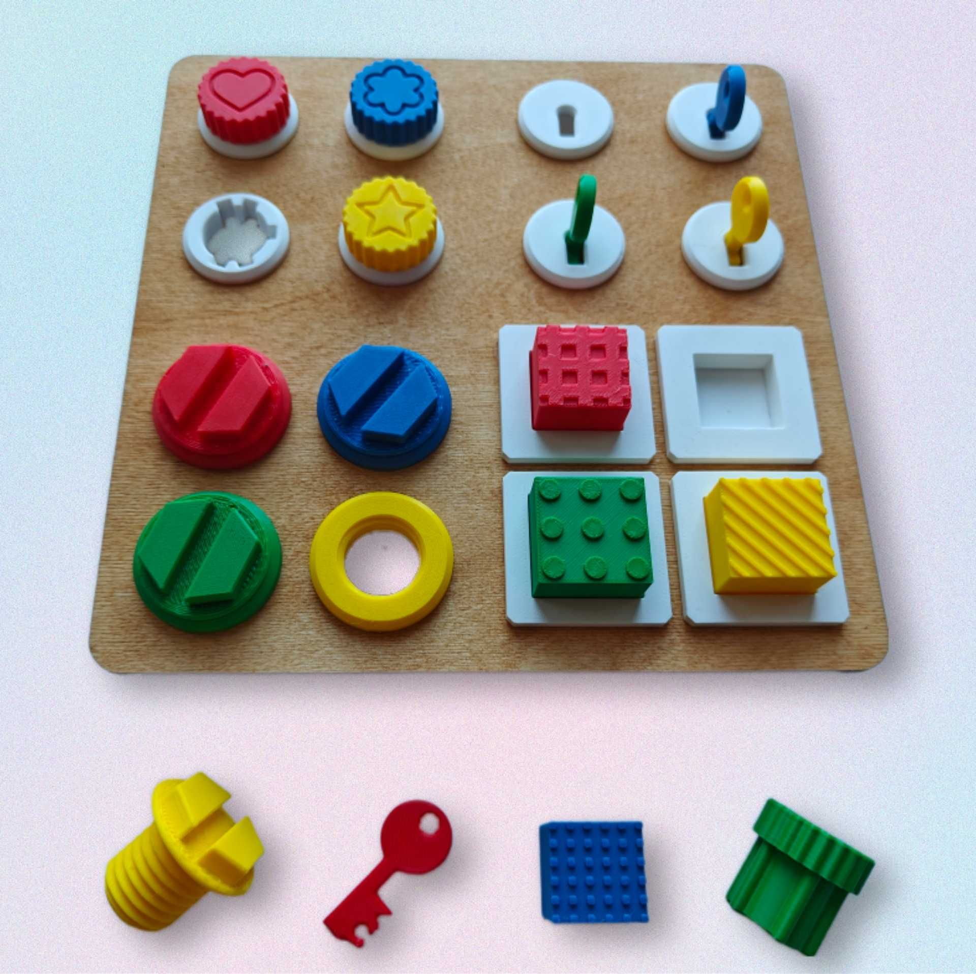 Sorter Montessori Tablica manipulacyjna Zabawka Edukacyjna
