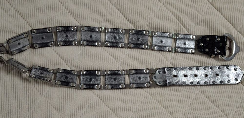 Ремень  метал , натуральная кожа.