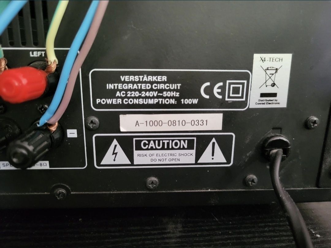 wzmacniacz stereo X4-Tech A-1000.