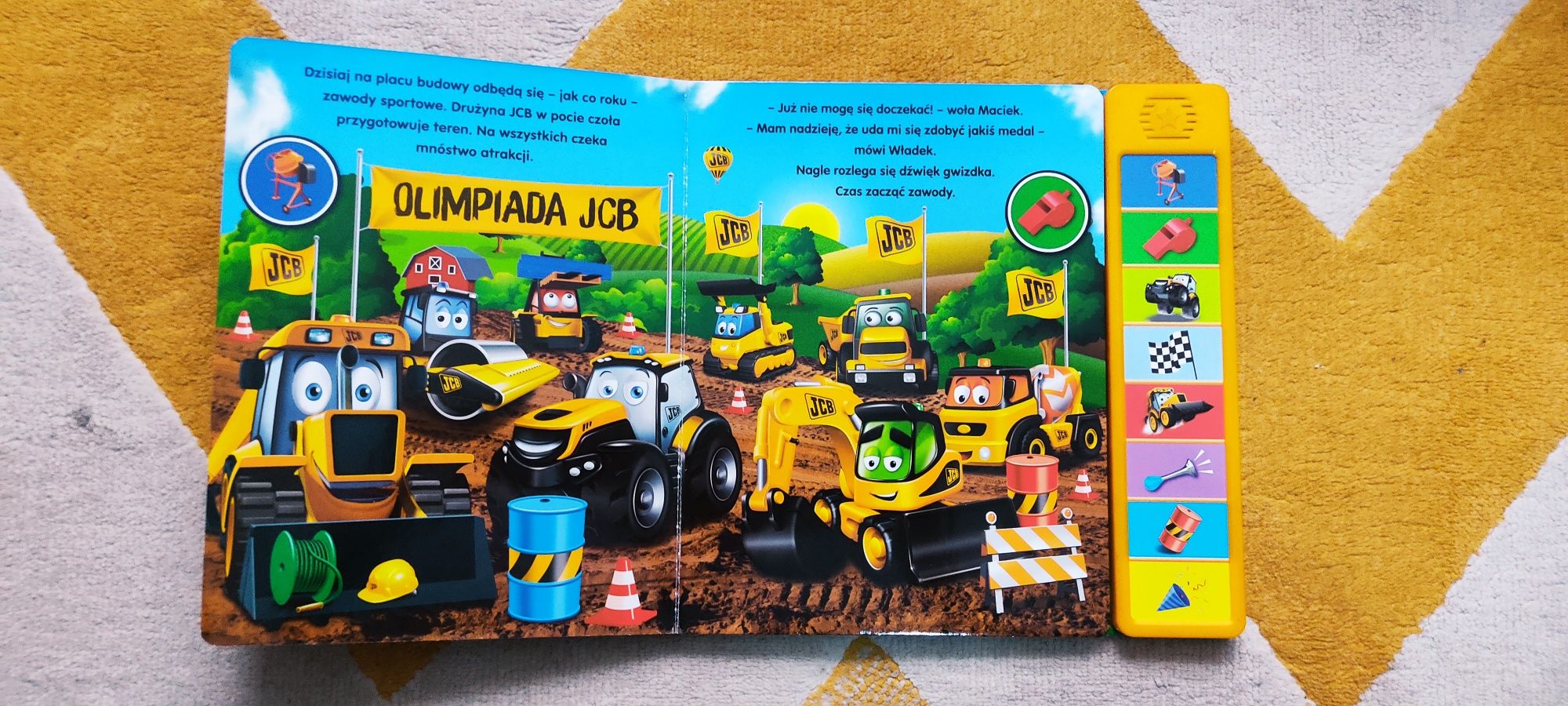 My first JCB Zawody sportowe książka grająca interaktywna dźwiękowa