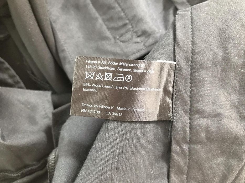 Filippa K spodnie cygaretki damskie S wełna