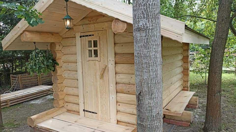 Sauna z bali, sauna sucha, Prawdziwa  Banią.