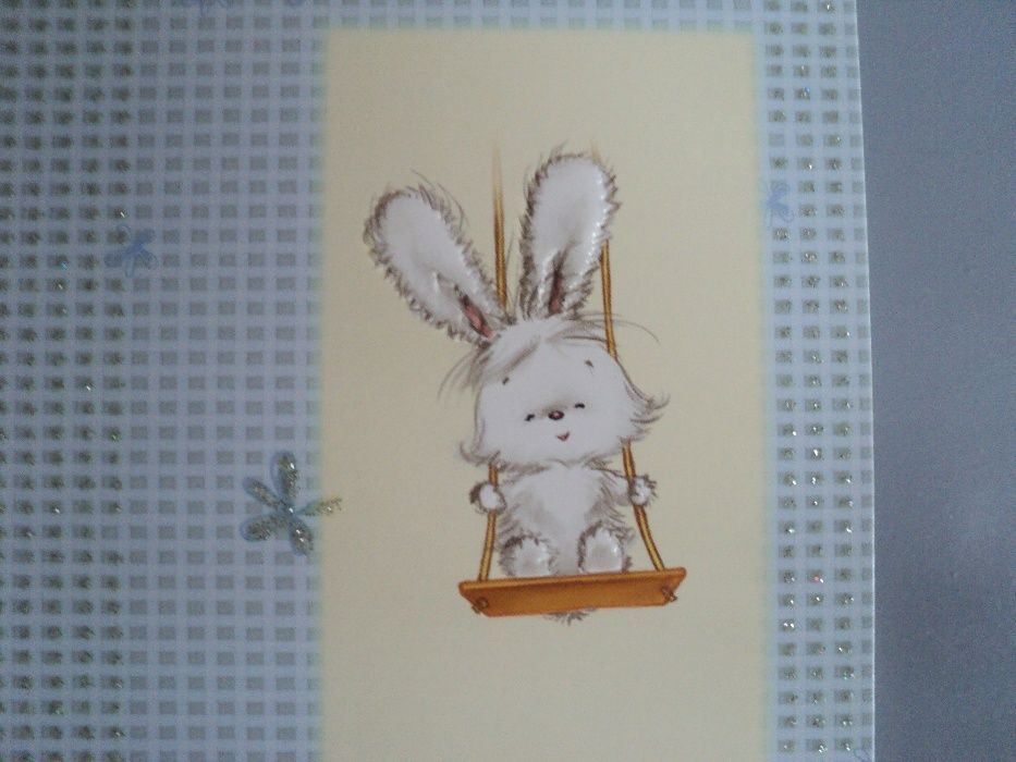 современная открытка заяц