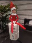 Elf on the shelf naughty badly behaving psotny elf