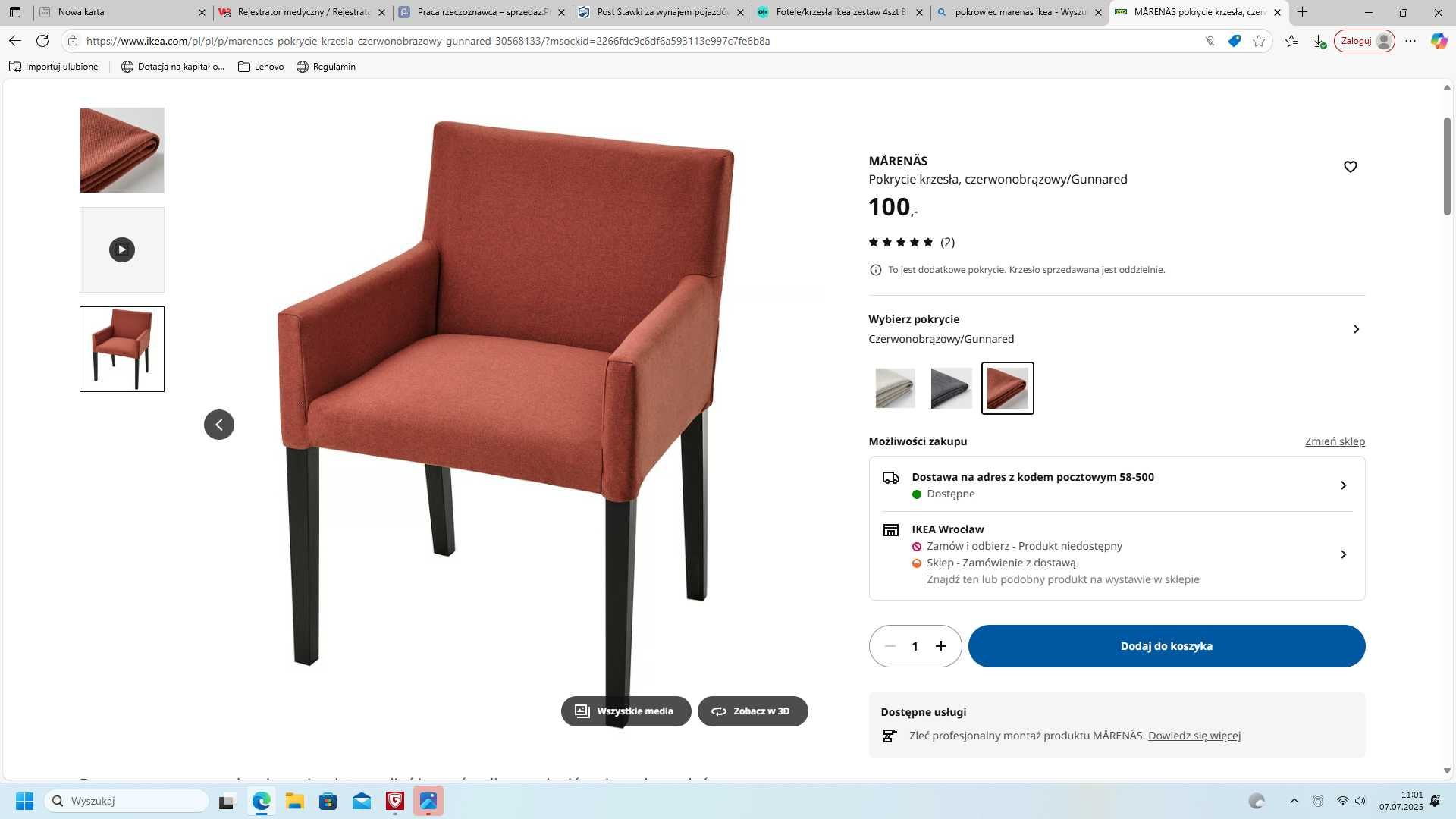 Fotele/krzesła ikea zestaw 4szt
