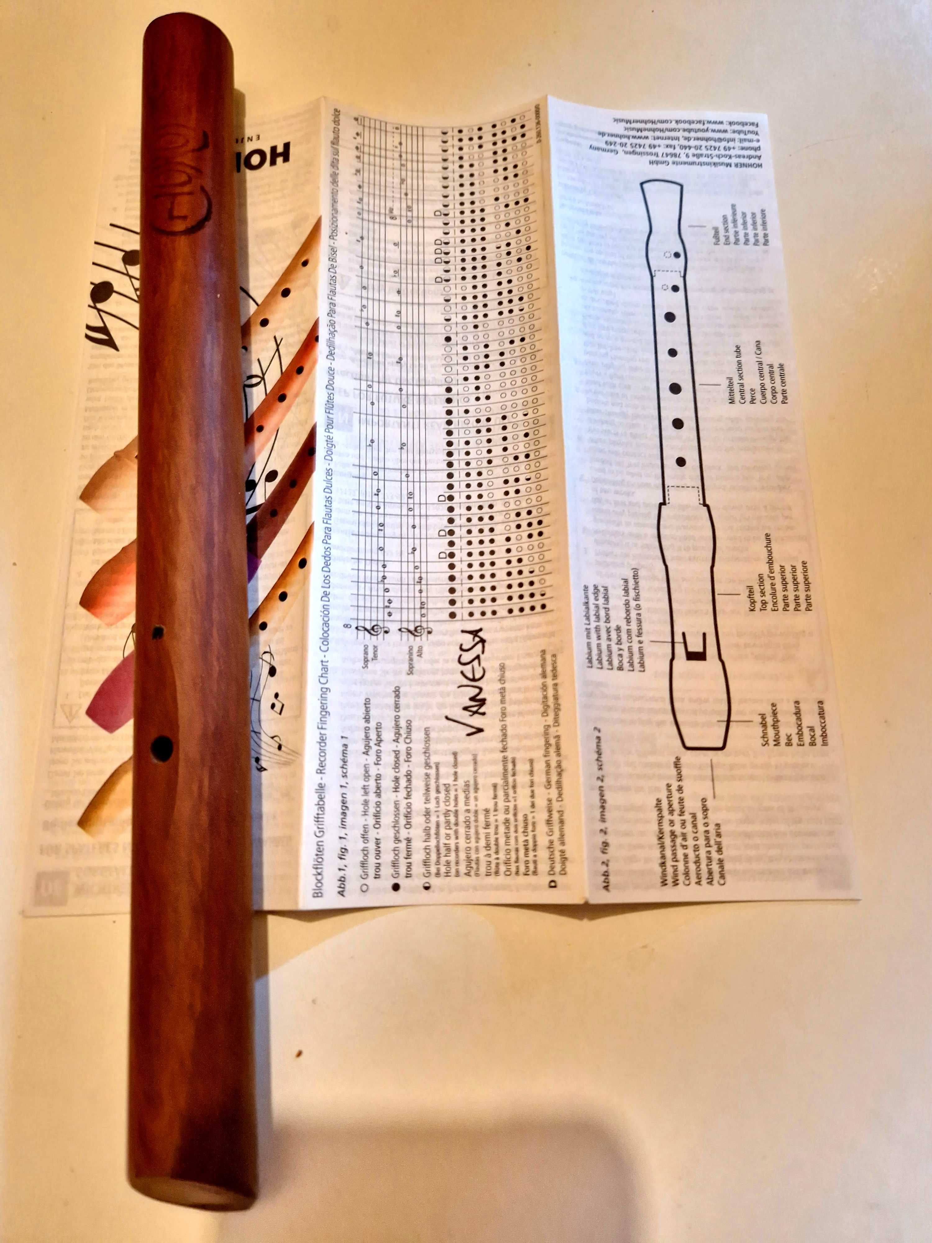 Flauta de bisel Hohner semi-nova