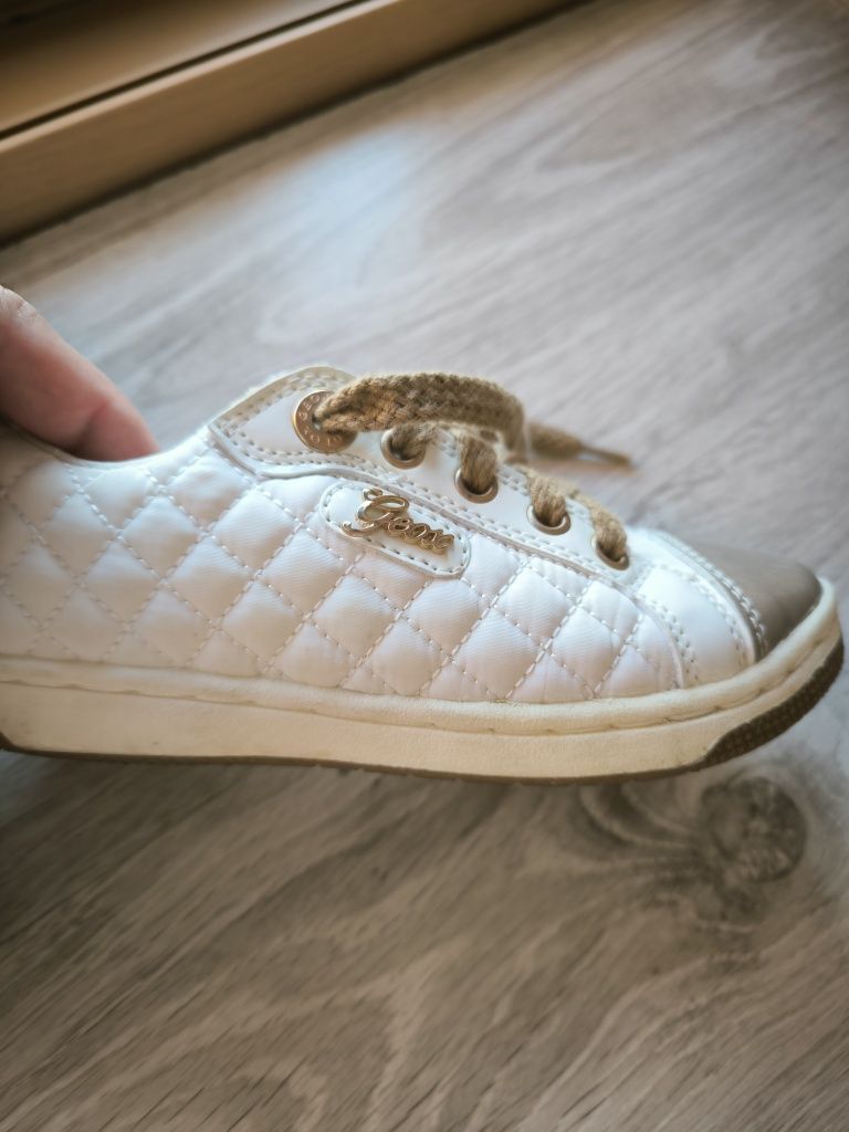 Buty GEOX r.29 dziewczęce biało złote