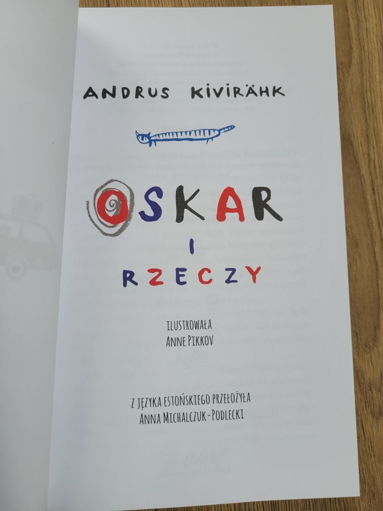 "Oscar i rzeczy"  Andrus Kivirähk
