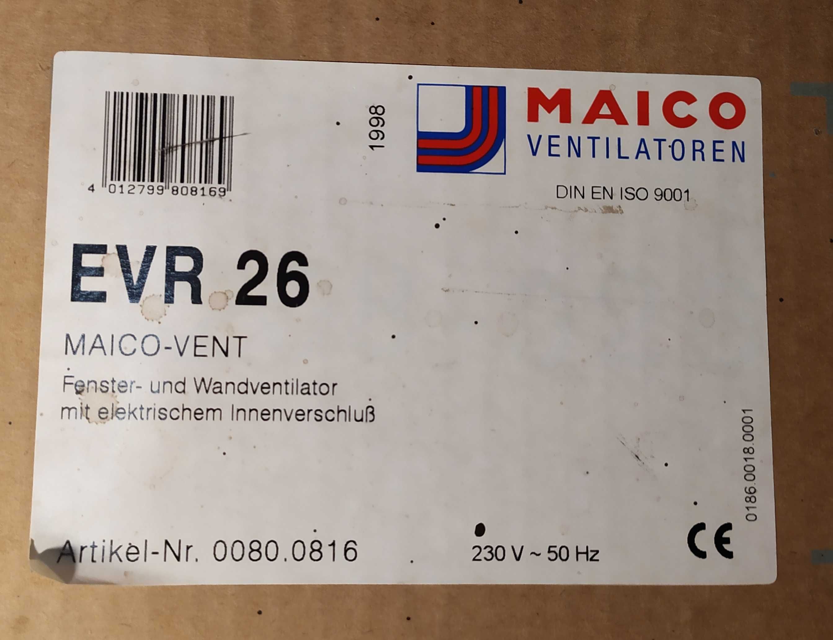 maico evr 26 wentylator okienny dwukierunkowy