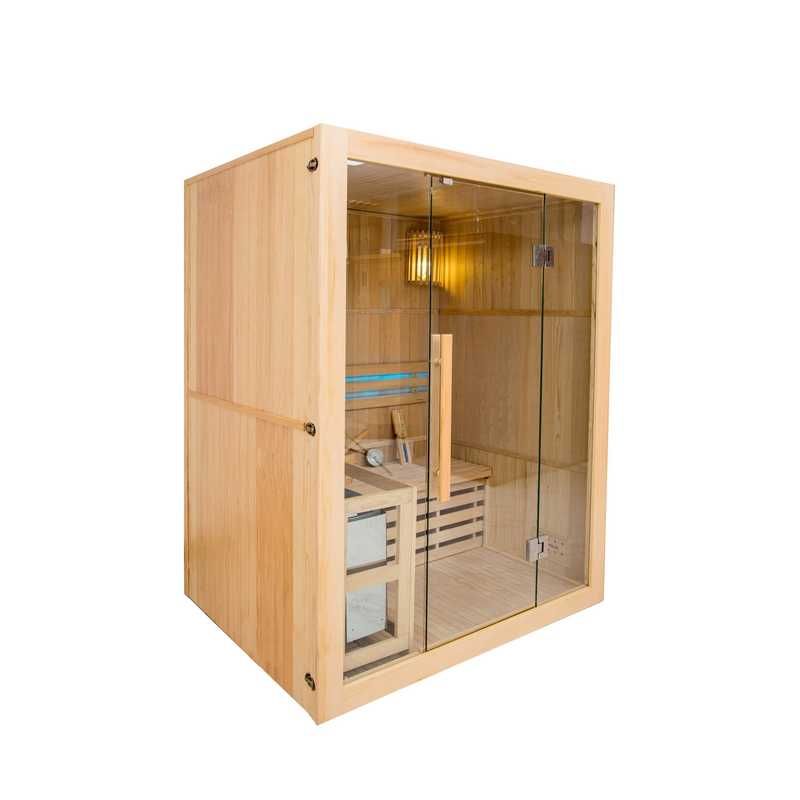 Sauna domowa sucha + panele solne z piecem GN-EA3 150x120x200cm