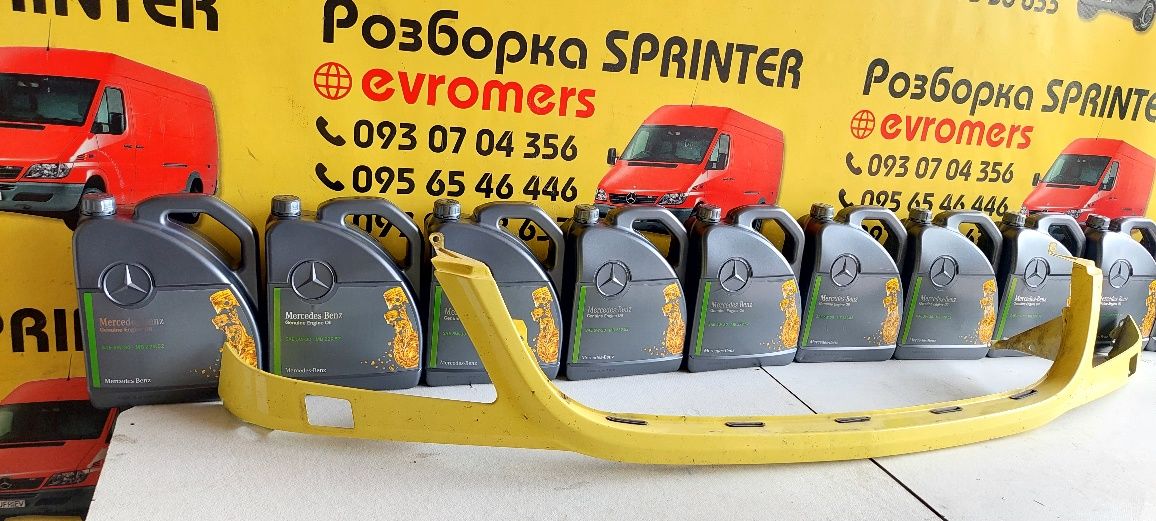 Передня планка під омивачі фар реснічка дорестайлінг Sprinter W906