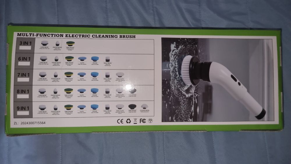 Escova de limpeza multifunções elétrica