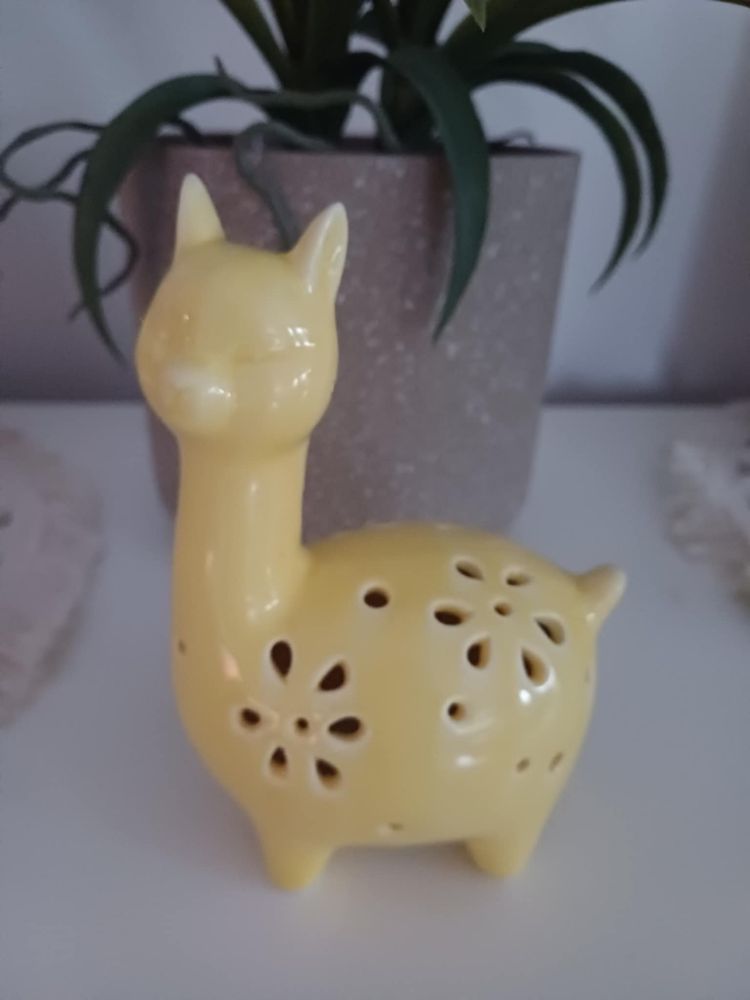 Ceramiczna lampka LED lama / lampka do pokoju dziecięcego