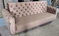 wersalka łóżko rozkładane DOspania sofa kanapa Glamour pik kryształami