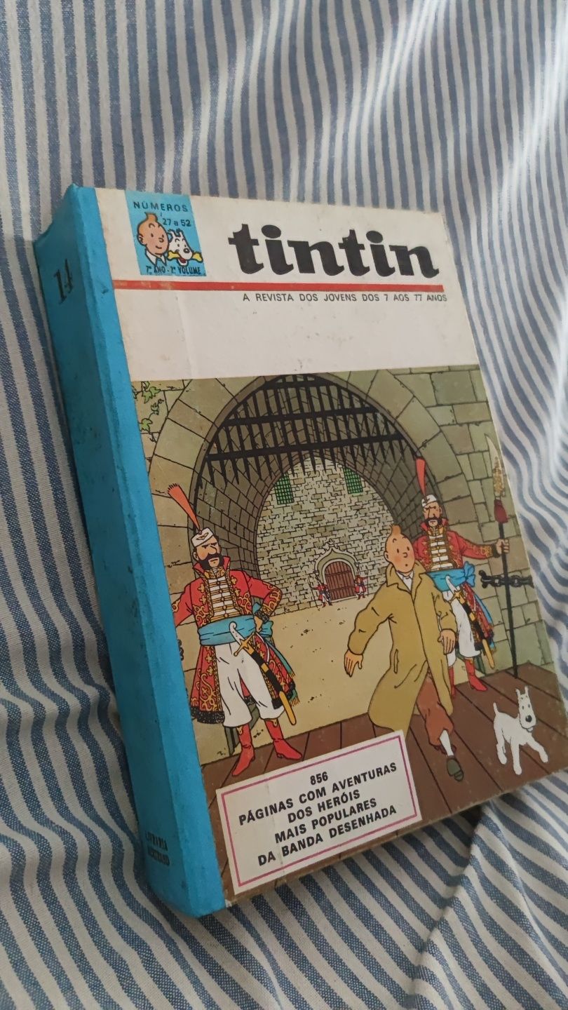 Album Tintin N14, encadernação de origem - 7 ano, 2° volume